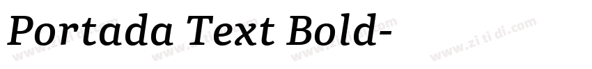 Portada Text Bold字体转换